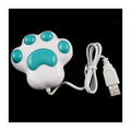 Paw Print 4 Port Hub/ 2.0 Hi-Speed USB